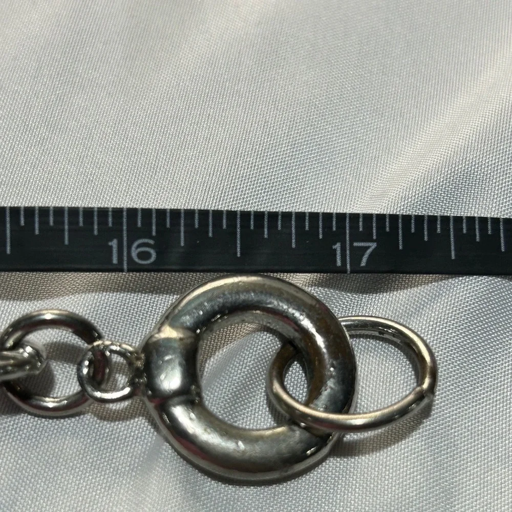 Men's Chunky Chain‎ Necklace Silver Tone Toggle Clasp Statement Industrial 17